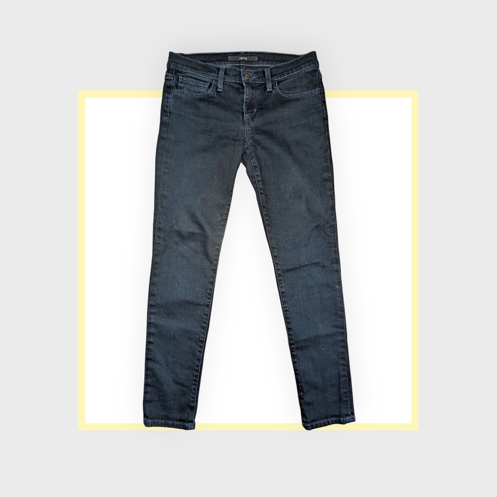 Joe's Jeans Dark Ankle Jeans And Blouse